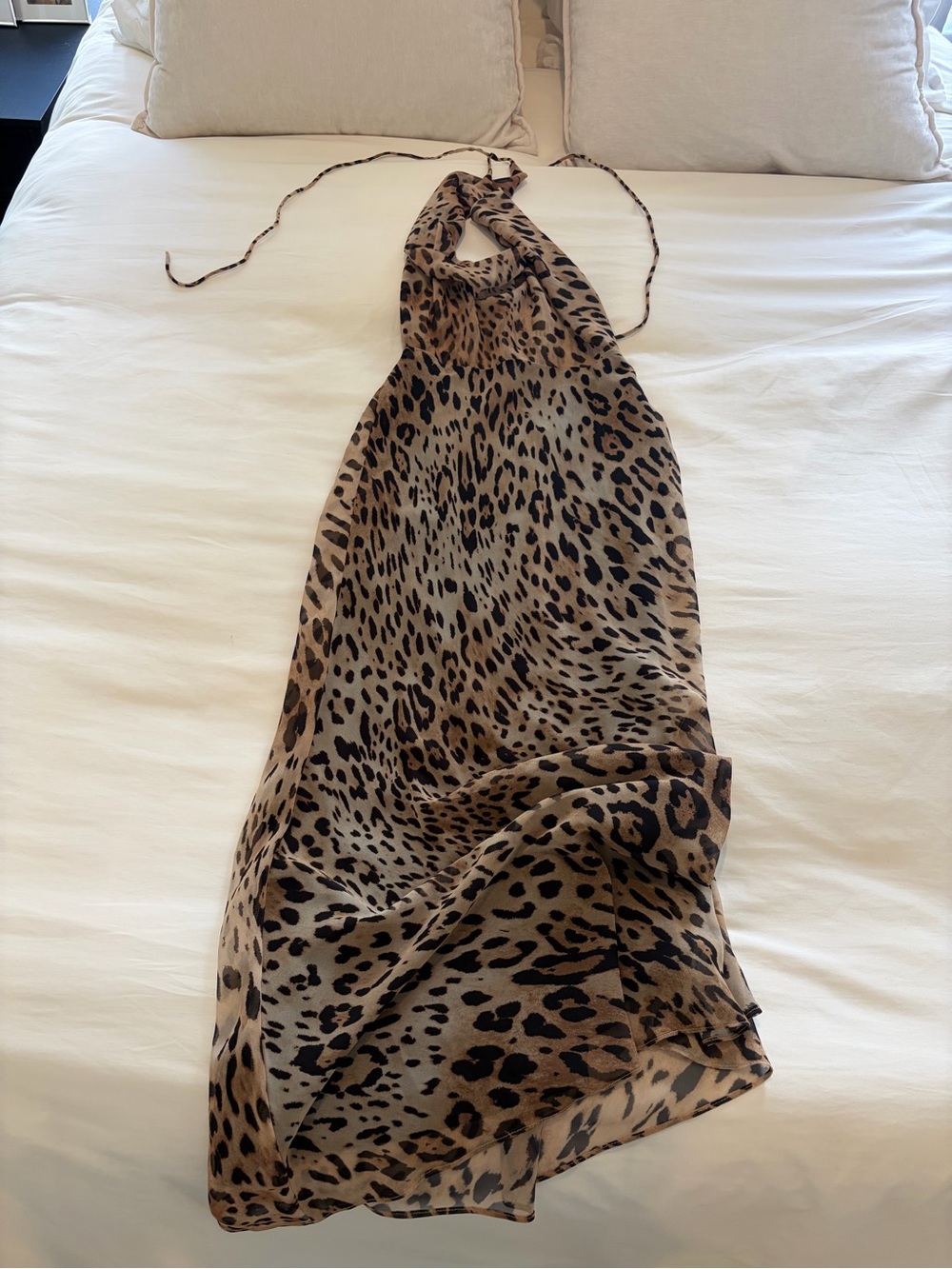 Zara Leopard-Print Maxi Dress - Tan & Black